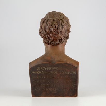 DUMONT Alfred DUMONT (1828-1894)

Buste en cuivre patiné de Pierre Gerdy, professeur...