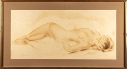 PONSART Ch. PONSART (20th)

Female nude

Lithograph, signed lower left

40 x 86 cm...