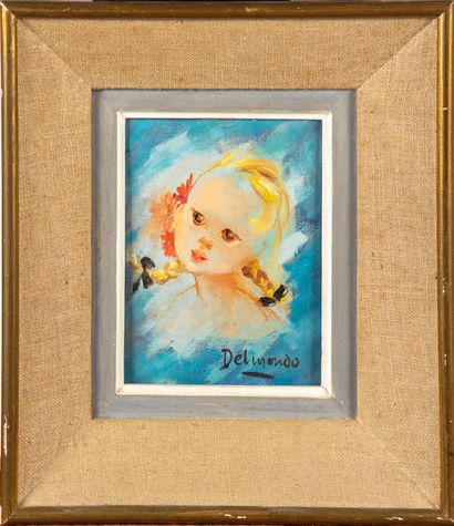 DELMONDO DELMONDO (XXe)

Portrait de fillette

Huile sur toile, signée en bas à droite

18...