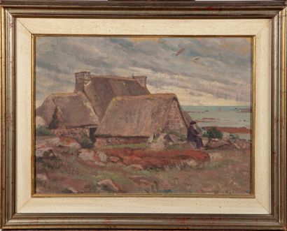 null FRENCH SCHOOL 20th century

Breton landscape

Oil on isorel

33 x 44 cm