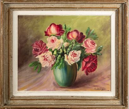 DESVAUX G. DESVAUX

Bunch of flowers

Oil on canvas 

Signed lower right

37 x 44...