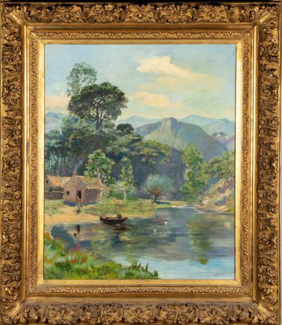 null ECOLE FRANCAISE

Lac en montagne

Huile sur toile

73 x 59 cm 

(Petits accidents...