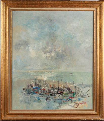 POULET Jean POULET (1926)

Bateaux de pêche

Huile sur toile signée en bas droite...