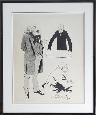 DORVILLE Noël DORVILLE (1874 - 1938)

Caricatures

Lithographie en noir et blanc

Signé...