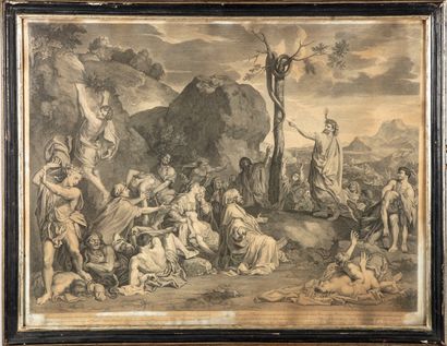 LE BRUN After Charles LE BRUN, engraved by AUDRAN

The crucifixion

Moses and the...