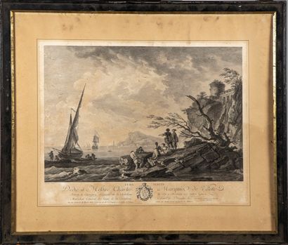 VERNET After Joseph VERNET (1714-1789), engraved by ALIAMET 

Foggy weather

Serene...