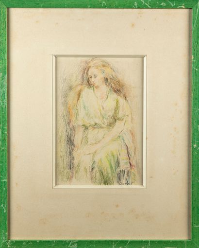 DORAT-IBELS Charlotte DORAT-IBELS (1904 -?)

Portrait de femme à la robe verte

Pastel,...