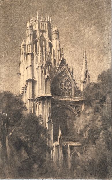 Frechon Michel FRECHON (1892-1974) 

Les clochers de la cathédrale de Rouen

Paire...