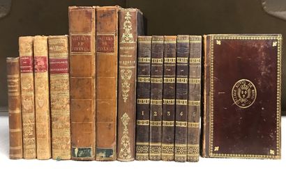 null Ensemble de livres du début du XIXe dont : Principes de Littérature - Abrégé...