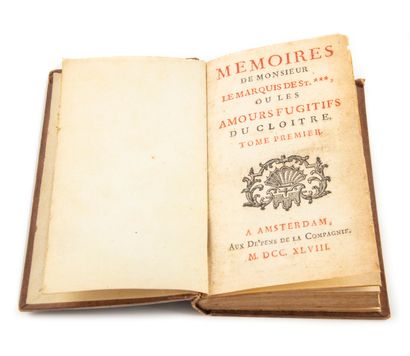 ARGENS ARGENS (Jean-Baptiste de Boyer d')].

Mémoires de Monsieur le Marquis de St....