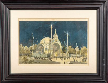 HOFFBAUER D'après Fédor HOFFBAUER (1839 -1922)

Exposition de Paris, la Porte monumentale...