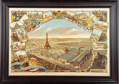 null Vue panoramique de l'Exposition Universelle de Paris 1889 - PAX- Arts - Sciences...