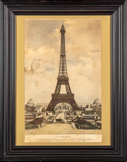 null La Tour Eiffel

Chromolypogravure, Boussod Valadon et Cie, imp. Lahure 9 rue...