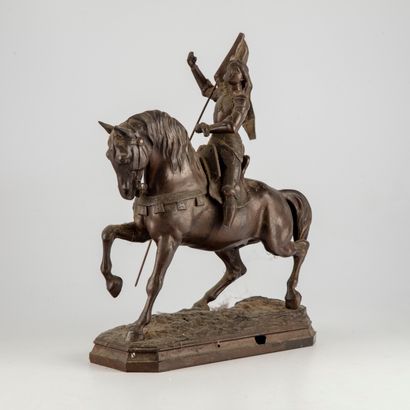 PERRON D'après Charles Théodore PERRON (1862-1934)

Jeanne d'Arc à cheval

Epreuve...