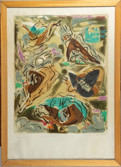 MASSON André MASSON (1896-1987)

Untitled

Lithograph in colors 

Signed and numbered...