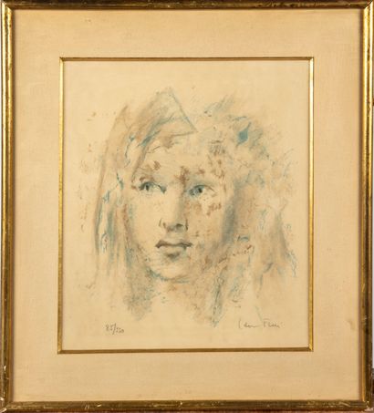 FINI Léonor FINI (1907 - 1996)

Visage de femme

Lithographie en couleur

Signée...