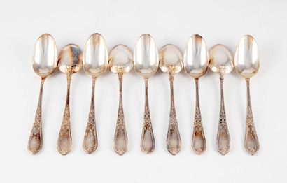 null 9 small silver plated spoons