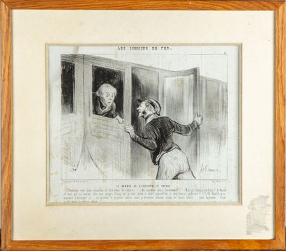 null Honoré DAUMIER (1808-1879)

" Les dangers de s'assoupir en voyage "

Impression

23...