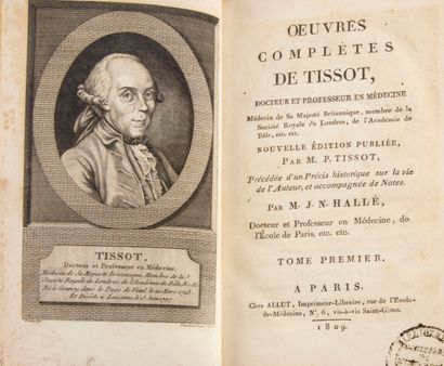 null TISSOT (Samuel A.A.D.). Oeuvres complètes A Paris, chez Allut, 1809-1813. 11...
