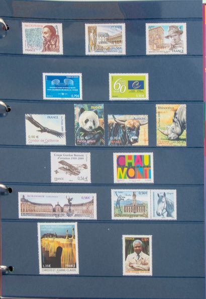 null France facial, abonnement de 1983 à 2018 en timbres neufs poste P.A., blocs...