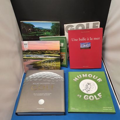 null Ensemble de 7 ouvrages sur le thème du golf, comprenant : 

- Golf, 50 histoires...