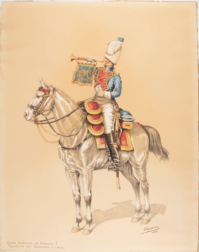 null F. FOURNIER (XXe)

Garde impériale de Napoléon I Trompette des grenadiers à...