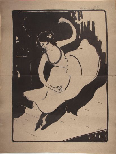 null Jean DEVILLE (1872-1951)

Danseuse de cabaret 

Encre sur papier, Projet pour...