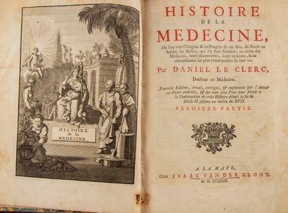 null LE CLERC (Daniel). Histoire de la médecine, où l'on voit l'origine & les progrès...
