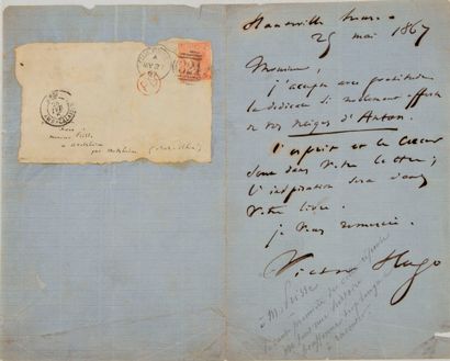 null HUGO (Victor) (1802-1885)

Lettre autographe signée de Victor Hugo, à Monsieur...