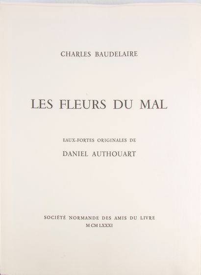 null Charles BAUDELAIRE, Les Fleurs du mal, illustré de 12 eaux-fortes originales...