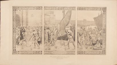 null D'après Puvis de Chavanne (1824-1898)

Sainte Geneviève rvitaillant Paris assiégé,...