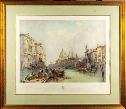 null D'après un dessin de J. D. Harding, gravé par David Lucas 

Le Grand Canal de...