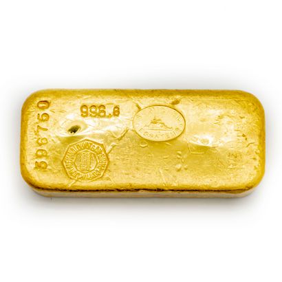  Lingot d'or n° 396 750 Poids : 996.6 g Poids...