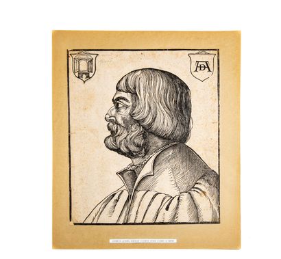 null D'après Erhard SCHÖN (1491-1542)

Portrait d'Albrecht DÜRER de profil

Bois...