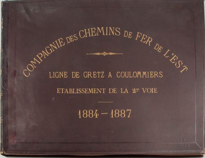 null Album de la Compagnie des chemins de fer de l'Est, ligne de Gertz à Coulommiers...