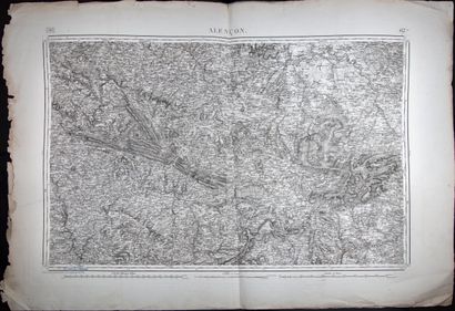 null Lot de 3 cartes du Dépôt de la Guerre, dites d'état-major - Falaise/Alençon/Cherbourg

Révisions...