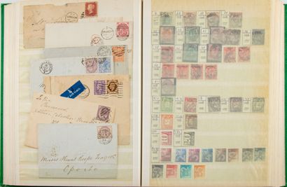 null Vrac présenté en 2 cartons, composé d'un début de collection de timbres France,...