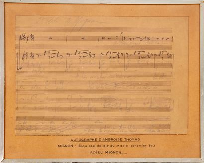 null THOMAS (Ambroise), compositeur, (1811-1896).



Manuscrit musical autographe....