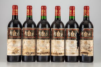 null 6 bouteilles CHÂTEAU MOUTON ROTHSCHILD 1994 1er GCC Pauillac

Étiquettes très...