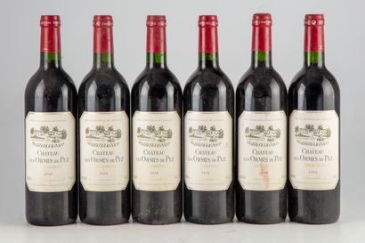 null 6 bottles CHATEAU LES ORMES DE PEZ 1998 Saint-Estèphe