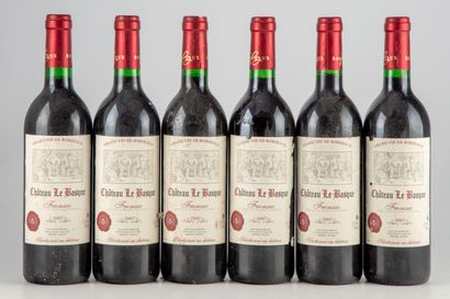 null 12 bottles including: 7 CHATEAU LE BASQUE 2007 Fronsac, 2 bottles CHATEAU RAMBAUD...