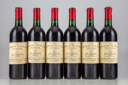 null 12 bouteilles CHÂTEAU DE SALES 1989 Pomerol

Étiquettes fanées, très léger griffées,...