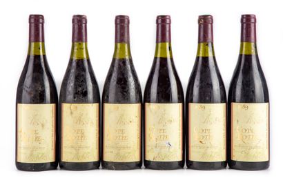 6 bottles Cote Rotie 1989 Bernard Burgau...
