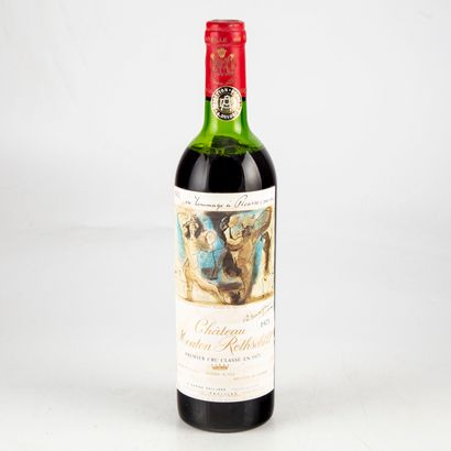 null 1 bottle CHATEAU MOUTON ROTHSCHILD 1973, First growth classified in 1973 - in...