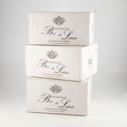 null LALANDE de POMEROL, Domaine Bois de LABORDE, 2010 - 3 boxes of 6 bottles