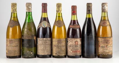 7 bouteilles : 1 CORTON CHARLEMAGNE 1978...