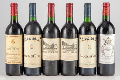 null 12 bouteilles dont : 1 bouteille CHATEZAU MARQUIS D'ALESME 1998 Margaux GCC,...