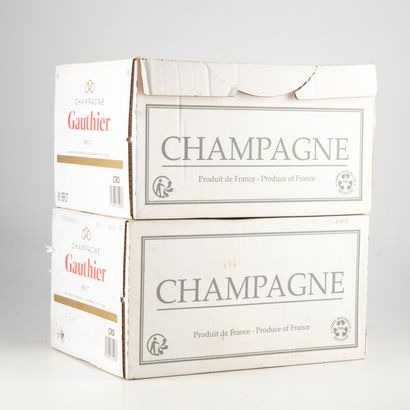 CHAMPAGNE, GAUTHIER, Brut - 2 boxes of 6...