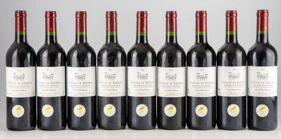 null 9 bottles CHATEAU DE RIBEBON 2014 Bordeaux supérieur