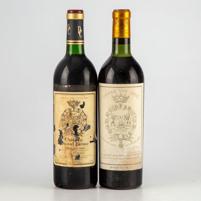 null 2 bottles: 1 CHÂTEAU GRUAUD LAROSE 1952 2nd GC Saint-Julien, 1 CHÂTEAU GRUAUD...